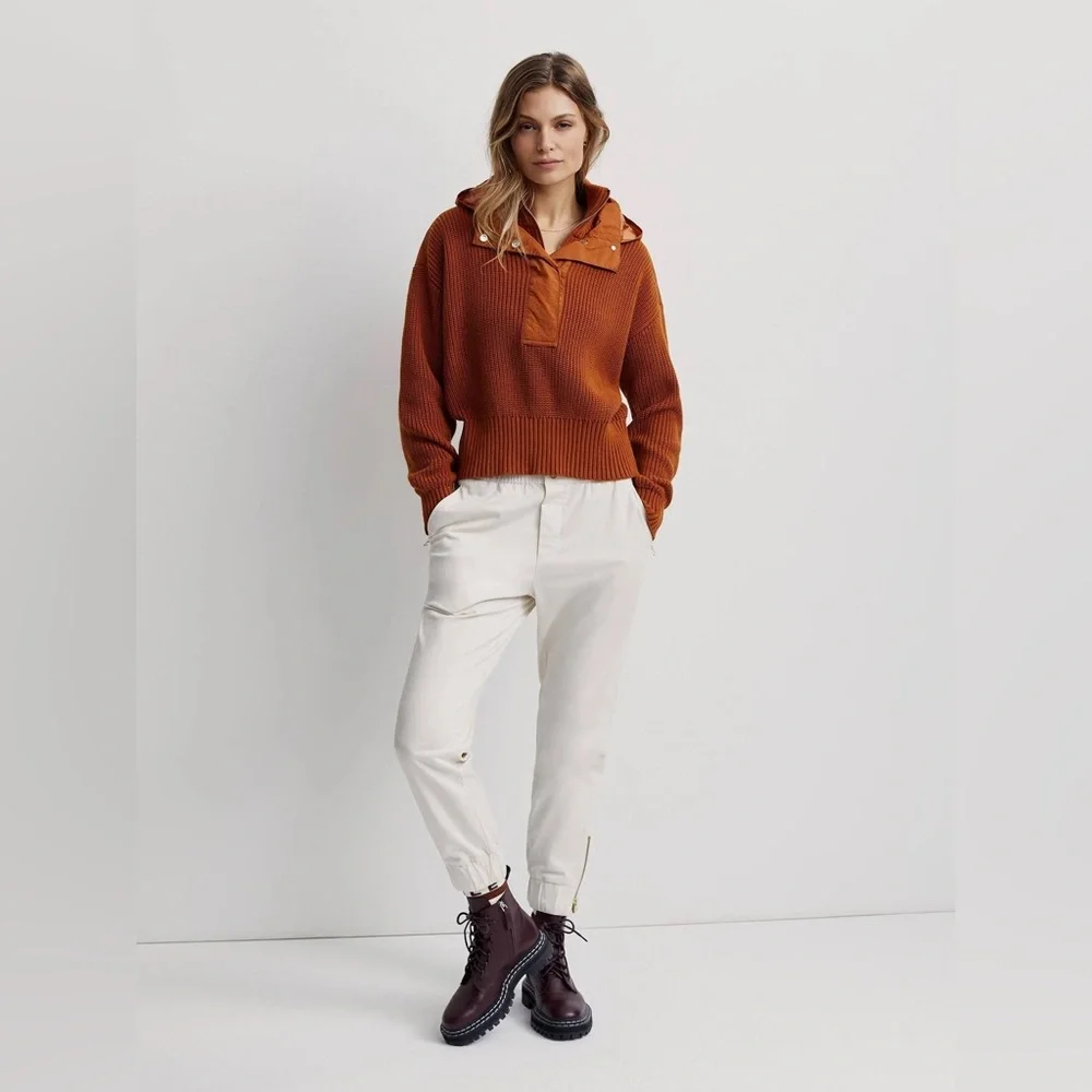 VARLEY • Carter Half Zip Pullover in Caramel Cafe Mix - Picture 14 of 14